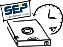 Scribble Sicherungsband mit SEP Logo